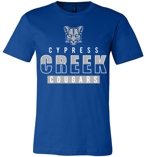 Cypress Creek Cougars Premium Royal T-shirt - Design 23