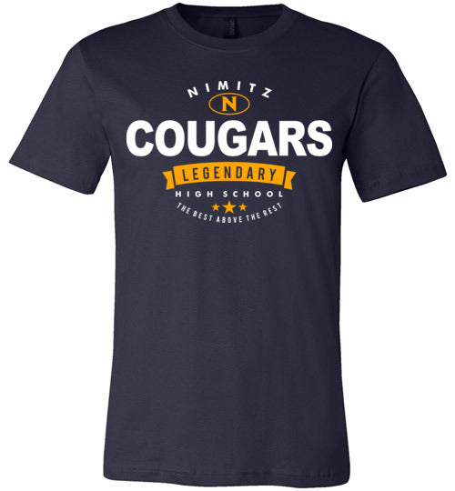 Nimitz Cougars Premium Navy T-shirt - Design 44