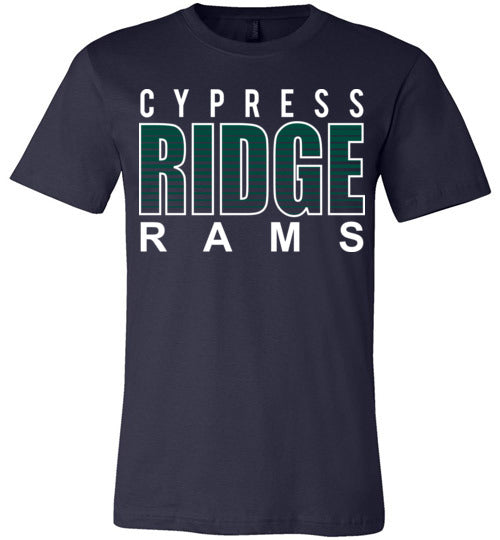 Cypress Ridge Rams Premium Navy T-shirt - Design 24