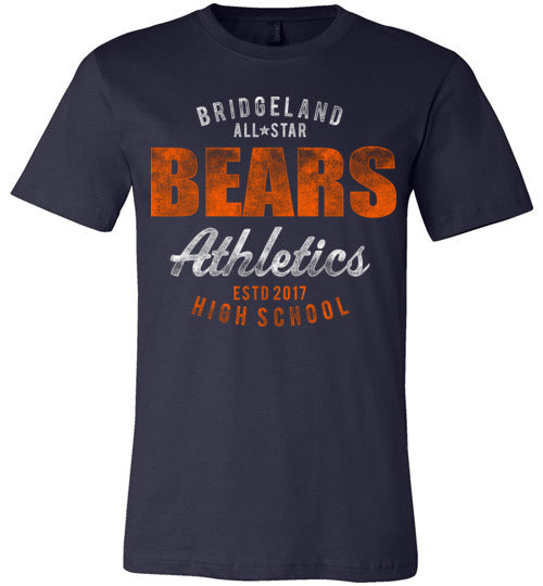 Bridgeland Bears Premium Navy T-shirt - Design 34