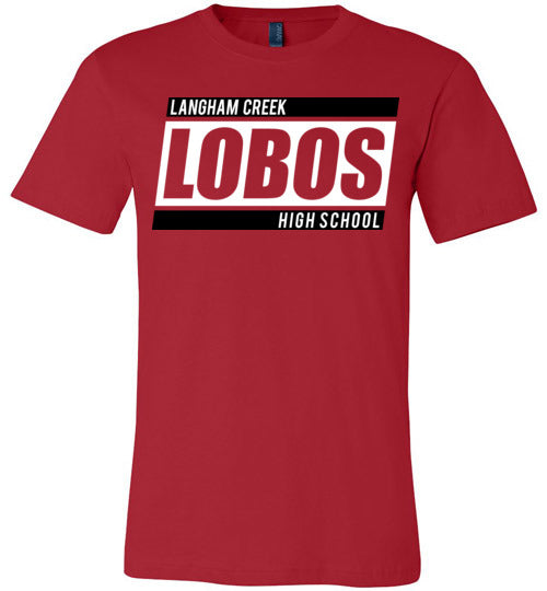 Langham Creek Lobos Premium Red T-shirt - Design 72