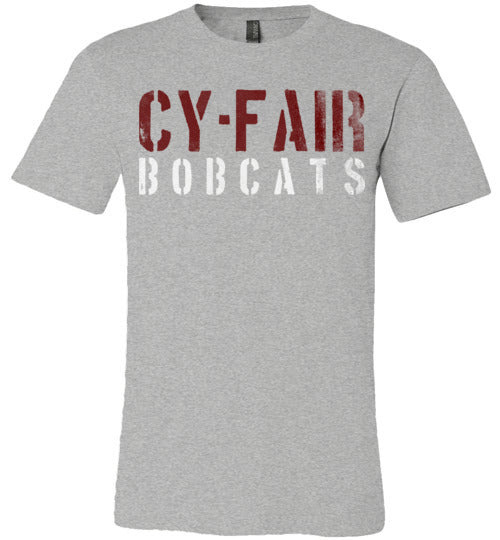 Cy-Fair Bobcats Premium Heather T-shirt - Design 17