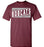 Cy-Fair High School Bobcats Maroon Unisex T-shirt 84