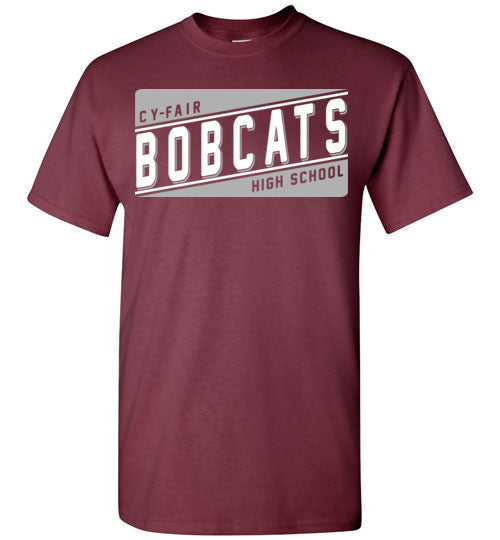 Cy-Fair High School Bobcats Maroon Unisex T-shirt 84