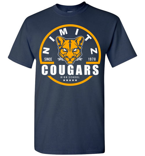 Nimitz High School Cougars Navy Unisex T-shirt 04