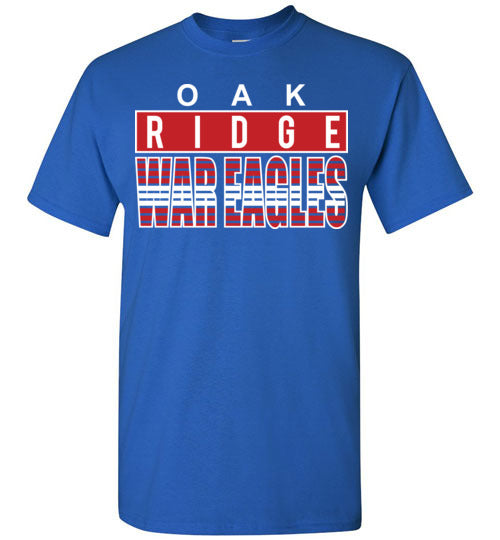 Oak Ridge High School War Eagles Royal Blue Unisex T-shirt 35