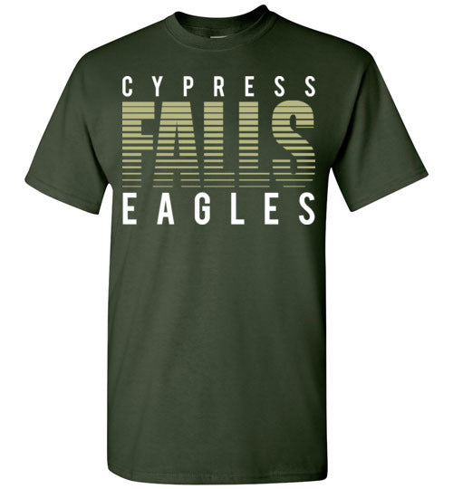 Cypress Falls High School Eagles Forest Green Unisex T-shirt 24