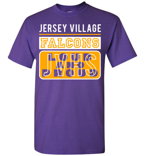 Jersey Village High School Falcons Purple Unisex T-shirt 86