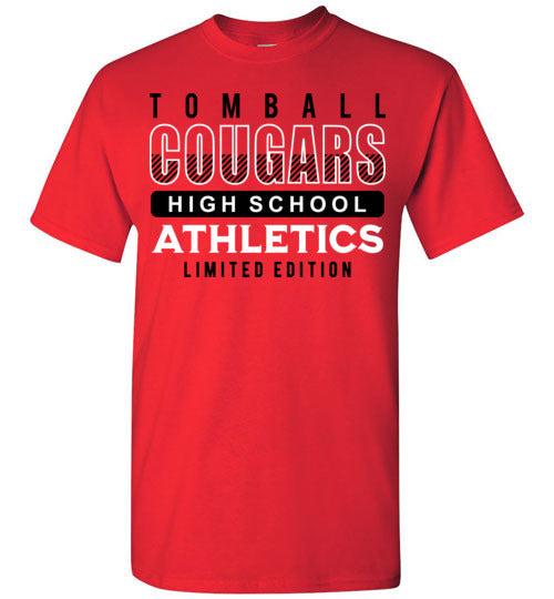 Tomball High School Cougars Red Unisex T-shirt 90