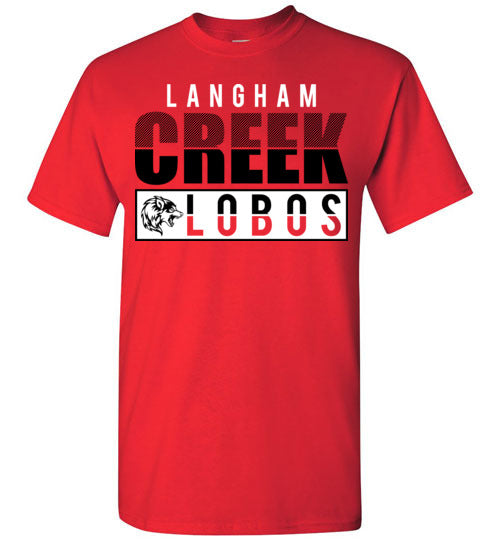 Langham Creek High School Lobos Red Unisex T-shirt 31