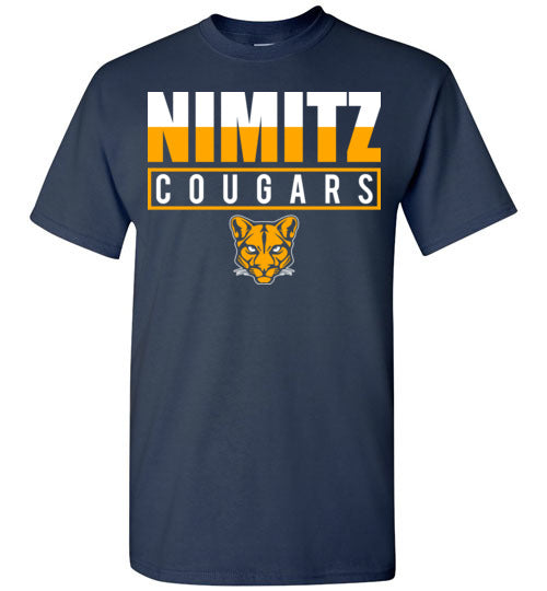 Nimitz High School Cougars Navy Unisex T-shirt 29