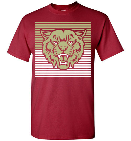 Cypress Woods High School Wildcats Deep Red Unisex T-shirt 27