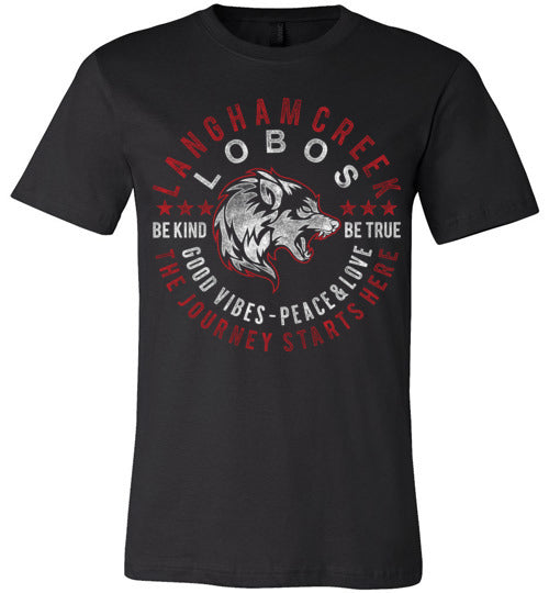 Langham Creek Lobos Premium Black T-shirt - Design 16