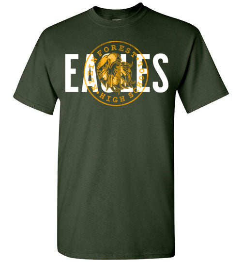 Klein Forest High School Golden Eagles Forest Green Unisex T-shirt 88