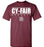 Cy-Fair High School Bobcats Maroon Unisex T-shirt 07