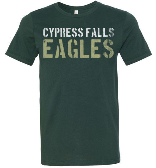 Cypress Falls Eagles Premium Forest Green T-shirt - Design 17