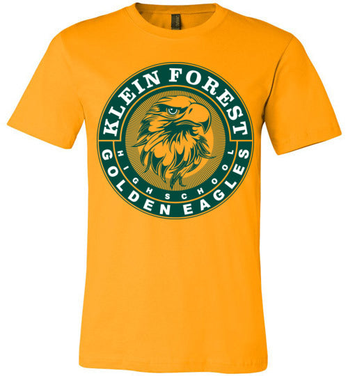 Klein Forest Golden Eagles Premium Gold T-shirt - Design 02