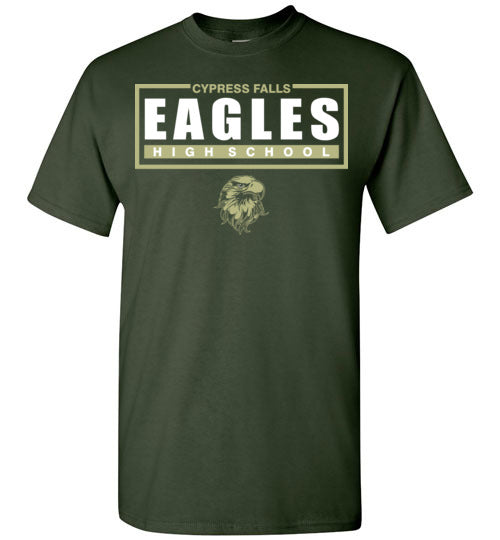 Cypress Falls High School Eagles Forest Green Unisex T-shirt 49