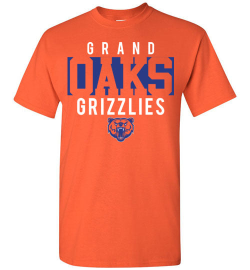 Grand Oaks High School Grizzlies Orange Unisex T-shirt 06