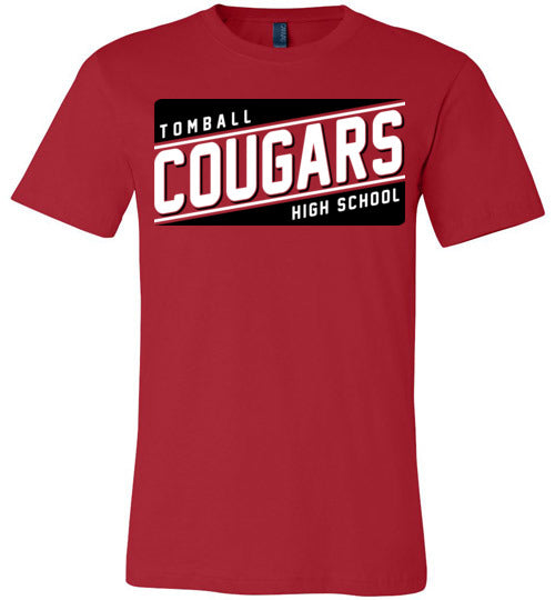 Tomball Cougars Premium Red T-Shirt - Design 84 Red / 3XL