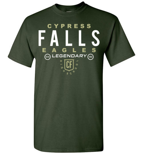 Cypress Falls High School Eagles Forest Green Unisex T-shirt 03