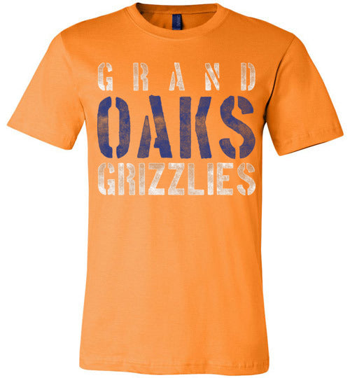 Grand Oaks Grizzlies Premium Orange T-shirt - Design 17