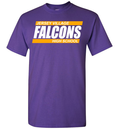 Jersey Village High School Falcons Purple Unisex T-shirt 72