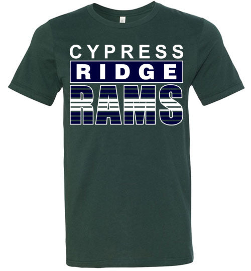 Cypress Ridge Rams Premium Forest Green T-shirt - Design 35