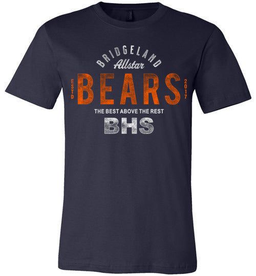 Bridgeland Bears Premium Navy T-shirt - Design 40