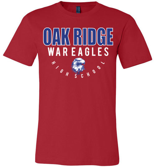 Oak Ridge War Eagles Premium Red T-shirt - Design 12