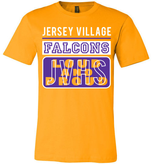 Jersey Village Falcons Premium Gold T-shirt - Design 86