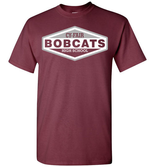 Cy-Fair High School Bobcats Maroon Unisex T-shirt 08