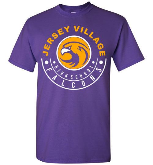 Jersey Village High School Falcons Purple Unisex T-shirt 19