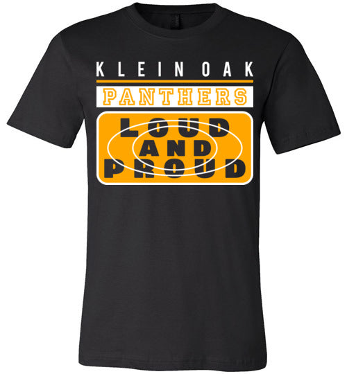 Klein Oak Panthers Premium Black T-shirt - Design 86