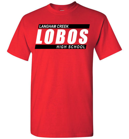 Langham Creek High School Lobos Red Unisex T-shirt 72