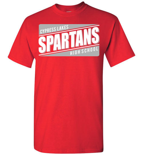 Cypress Lakes High School Spartans Red Unisex T-shirt 84