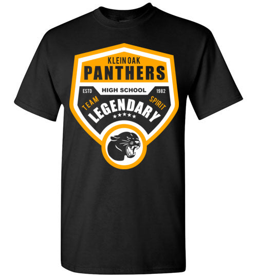 Klein Oak High School Panthers Black Unisex T-shirt 14