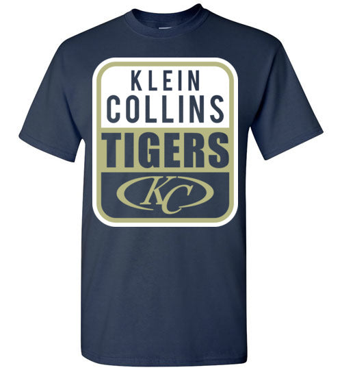 Klein Collins High School Tigers Navy Unisex T-shirt 01