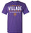 Jersey Village High School Falcons Purple Unisex T-shirt 03