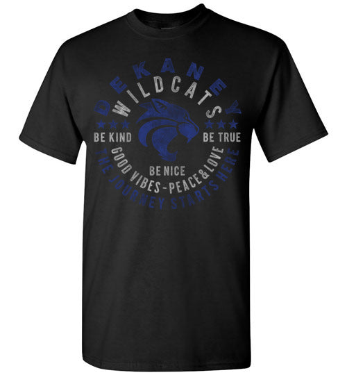 Dekaney High School Wildcats Black  Unisex T-shirt 16