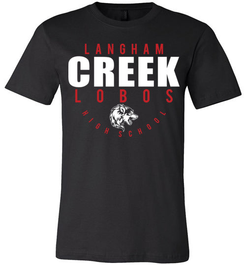 Langham Creek Lobos Premium Black T-shirt - Design 12