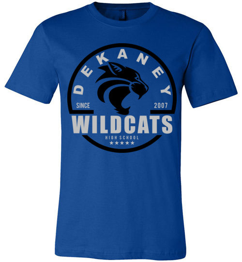 Dekaney Wildcats Premium Royal Blue T-shirt - Design 04