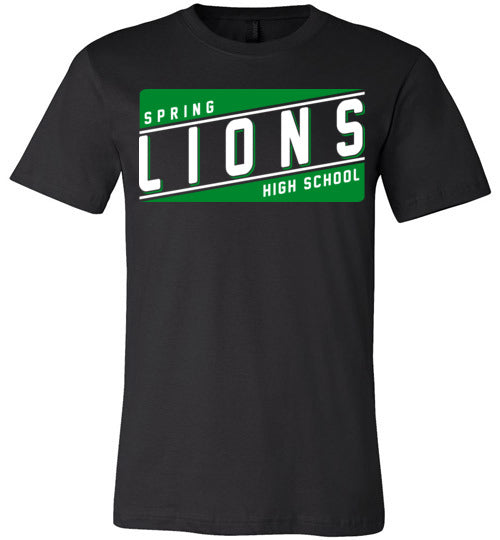 Spring Lions Premium Black T-shirt - Design 84