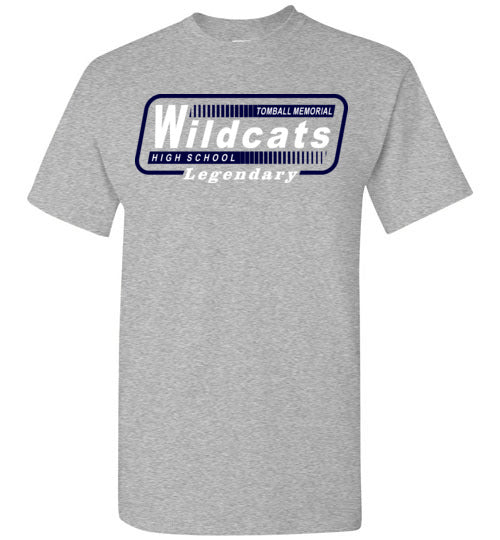 Tomball Memorial High School Wildcats Sports Grey Unisex T-shirt 10