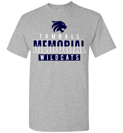 Tomball Memorial High School Wildcats Sports Grey Unisex T-shirt 23