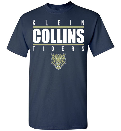 Klein Collins High School Tigers Navy Unisex T-shirt 07