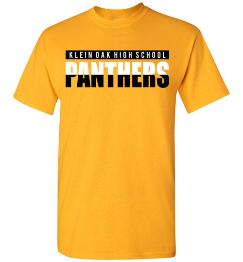 Klein Oak High School Panthers Gold Unisex T-shirt 25