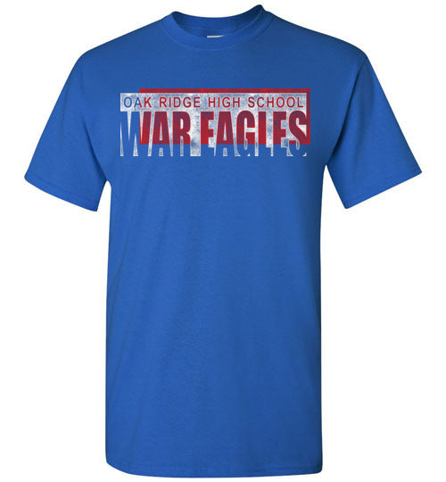 Oak Ridge High School War Eagles Royal Blue Unisex T-shirt 22
