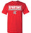 Cypress Lakes High School Spartans Red Unisex T-shirt 49