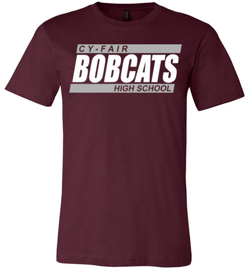 Cy-Fair Bobcats Premium Maroon T-shirt - Design 72